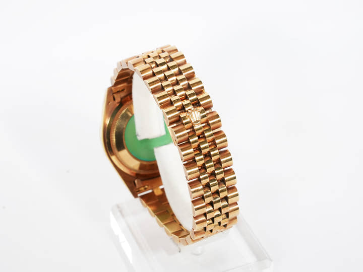 Rolex Datejust 36 Ref. 16238G Yellow Gold Champagne Gold x 10P Diamond Dial Jubilee Bracelet Used ruucyag7