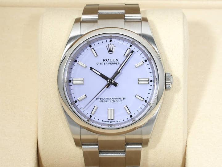 ロレックス オイスターパーペチュアル36 Ref.126000 ステンレススチール ラベンダー文字盤 美中古 uypayapo