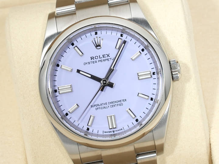 ロレックス オイスターパーペチュアル36 Ref.126000 ステンレススチール ラベンダー文字盤 美中古 uypayapo