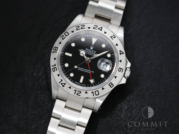 Rolex Explorer II Ref. 16570 Stainless Steel Black Dial Oyster Bracelet Used 2bm3ortf