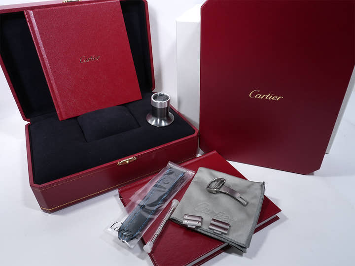 カルティエ サントス ドゥ カルティエ Ref.WHSA0007 ステンレススチール スケルトン文字盤 美中古 769539n3
