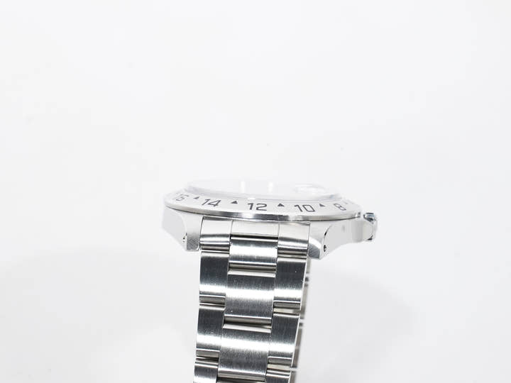 ロレックス エクスプローラーII Ref.16570 ステンレススチール ホワイト文字盤 オイスターブレスレット 中古 6v5obsot