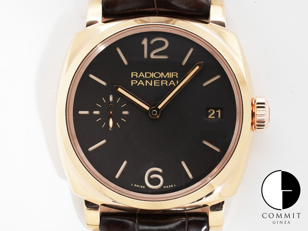 パネライ ラジオミール 1940 Ref.PAM00515 レッドゴールド ブラウン文字盤 中古 zumb4pts