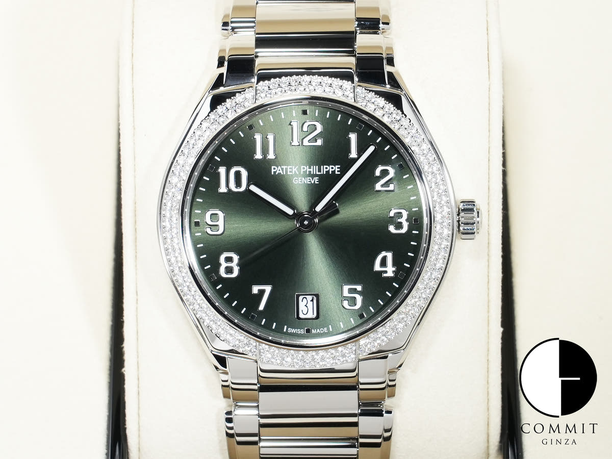 パテックフィリップ Twenty-4 Ref.7300/1200A-011 ステンレススチール オリーブグリーン ソレイユ文字盤 未使用 hxqqg7kz