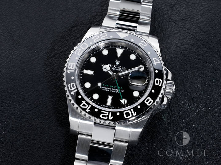 Rolex GMT-Master II Ref.116710LN Stainless Steel Black Dial Oyster Bracelet Excellent Used 2pyqpsfw