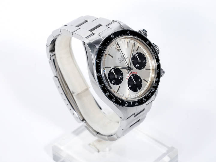 Rolex Daytona Ref.6263 Stainless Steel Silver Dial Used 4gpvuf8y