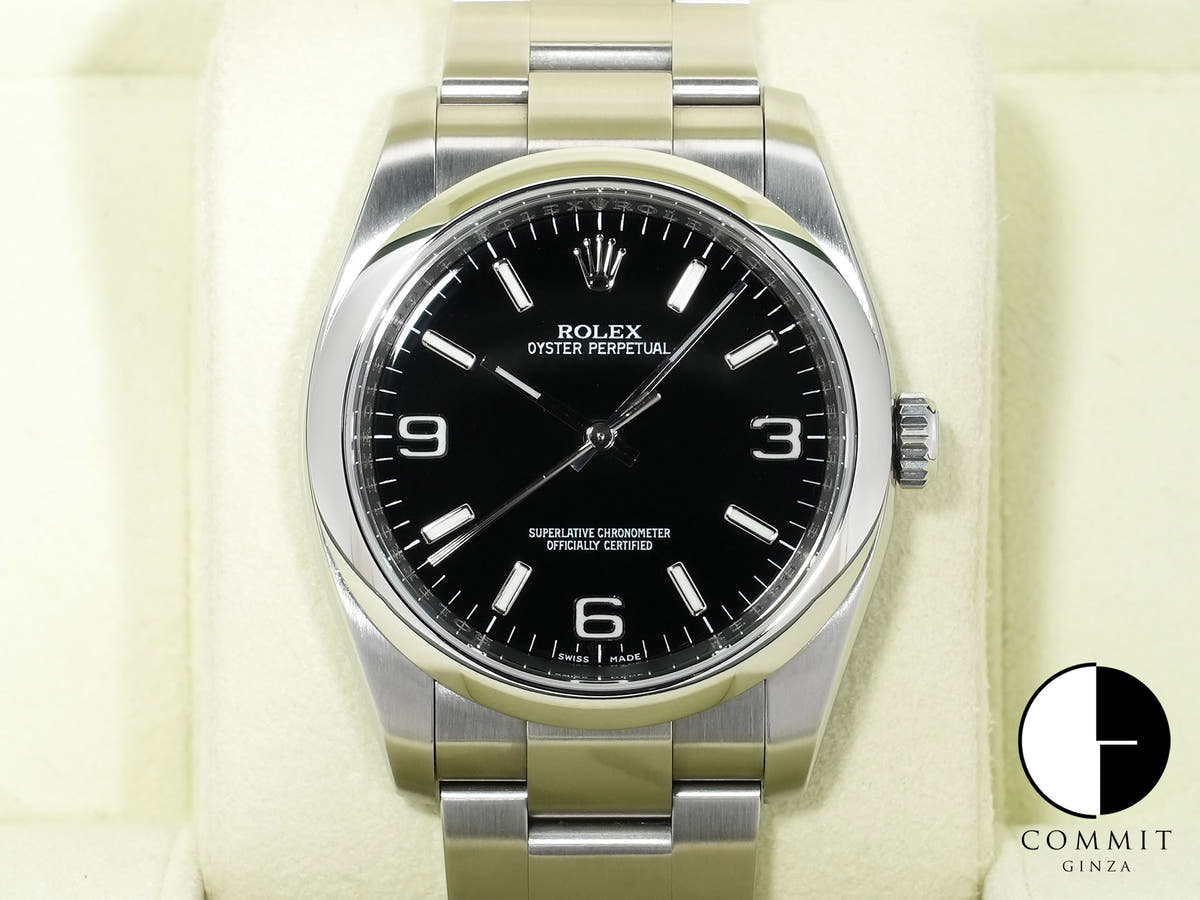 Rolex Oyster Perpetual 36 Ref. 116000 Stainless Steel Black Dial Used 4jxpmxof