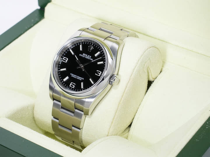 Rolex Oyster Perpetual 36 Ref. 116000 Stainless Steel Black Dial Used 4jxpmxof
