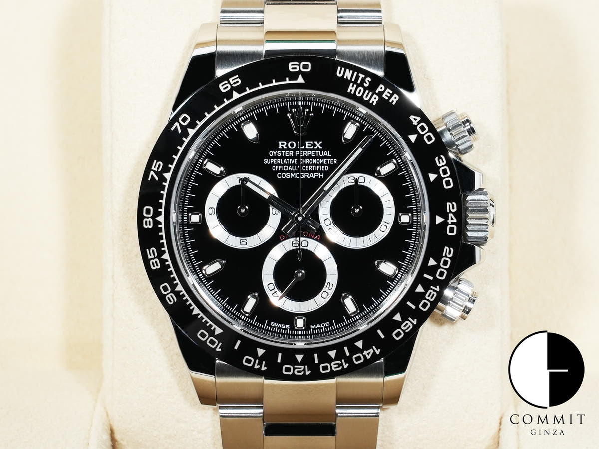 Rolex Daytona Ref. 116500LN Stainless Steel Black Dial Pre-owned z66emef8