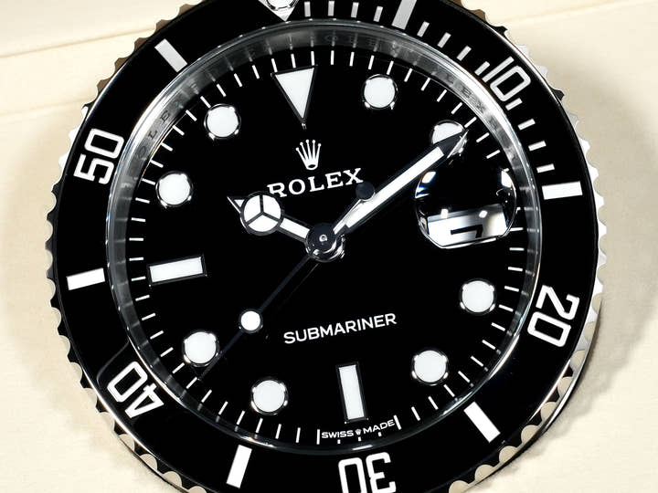ロレックス サブマリーナー デスククロック Ref.909010LN ステンレススチール ブラック文字盤 未使用 3ebiy8og