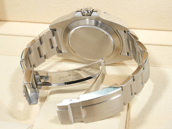 ロレックス エクスプローラーII Ref.216570 ステンレススチール ホワイト文字盤 オイスターブレスレット 美品 kcqkuxnb
