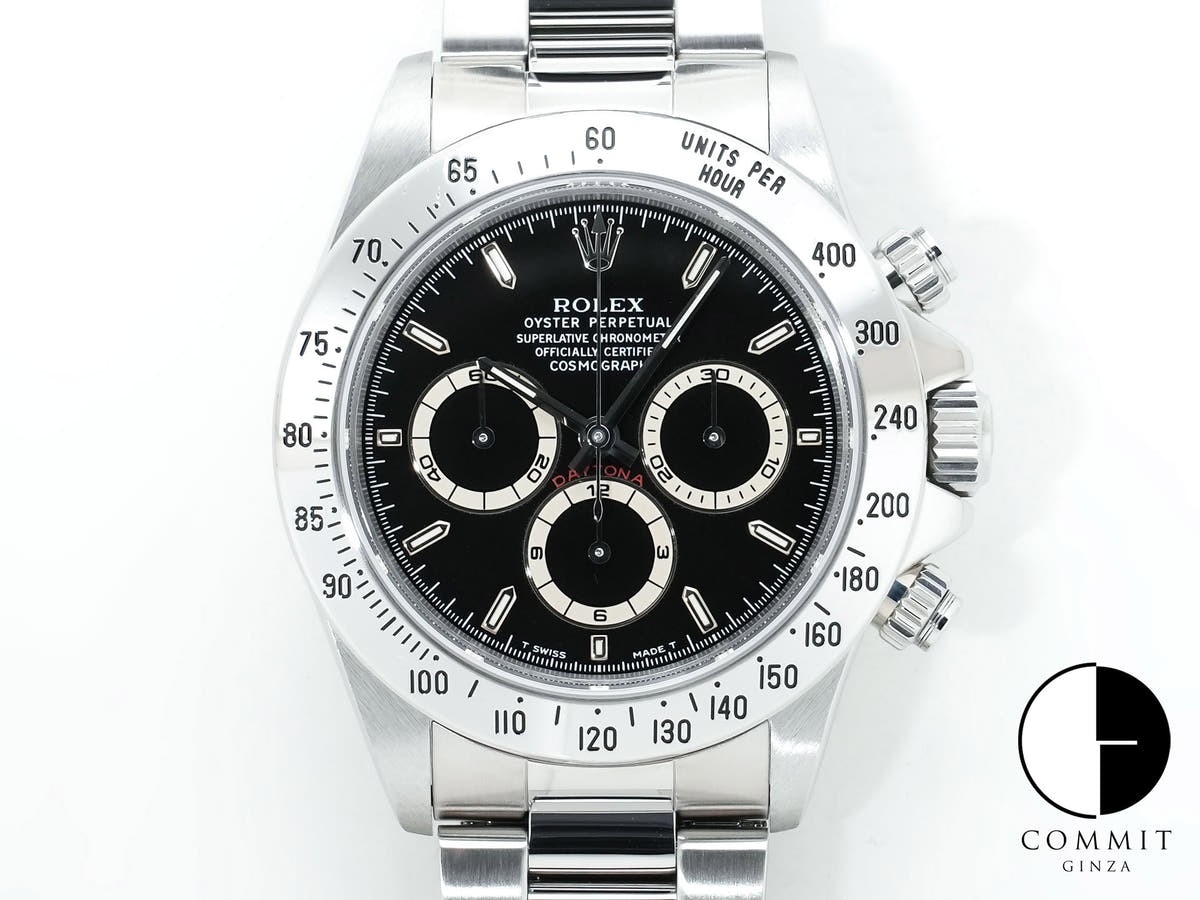 ロレックス デイトナ エルプリメロ Ref.16520 ステンレススチール ブラック文字盤 美中古 235odqie