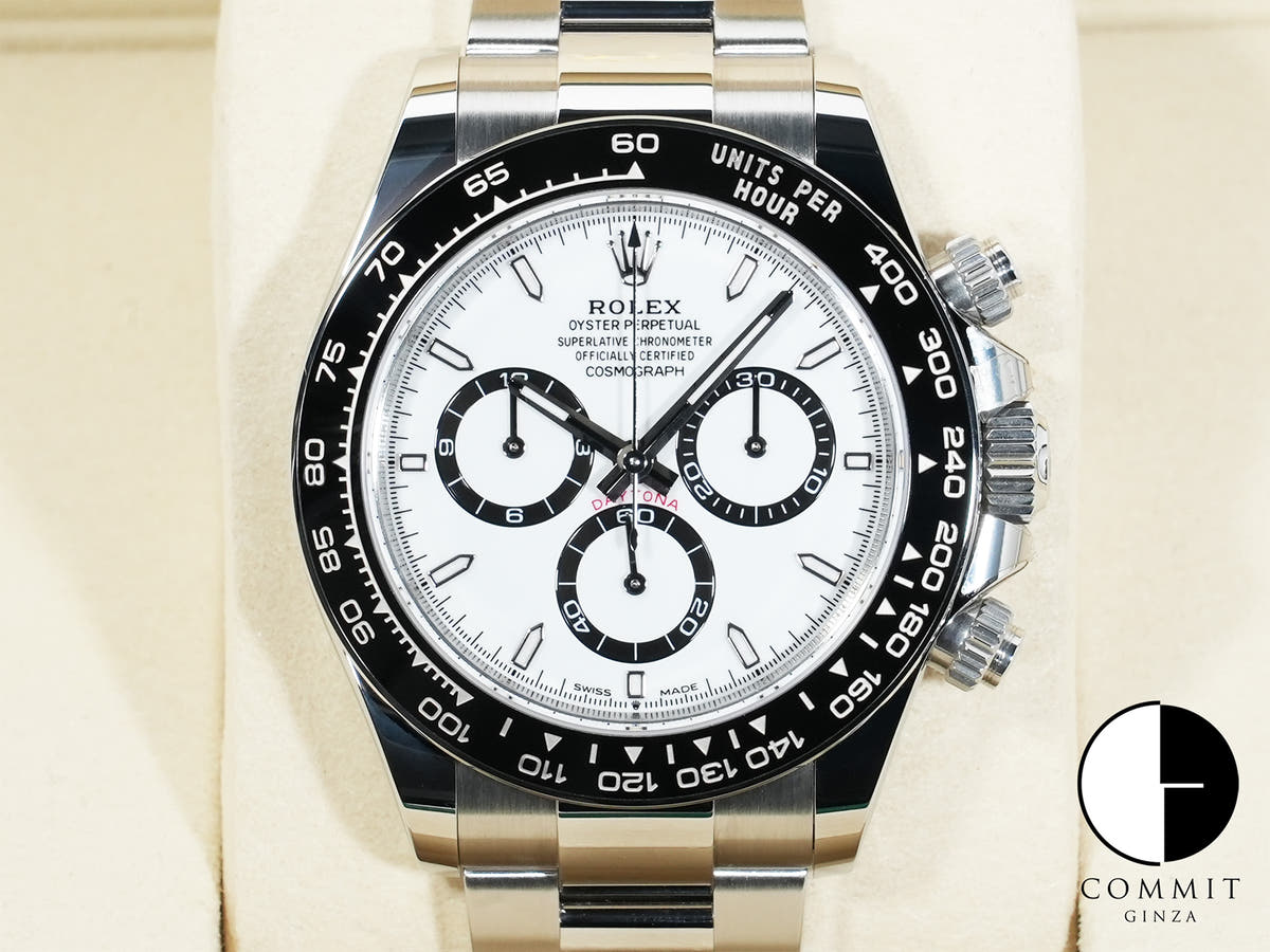 ロレックス デイトナ Ref.126500LN ステンレススチール ホワイト文字盤 美中古 q4ecc7k5