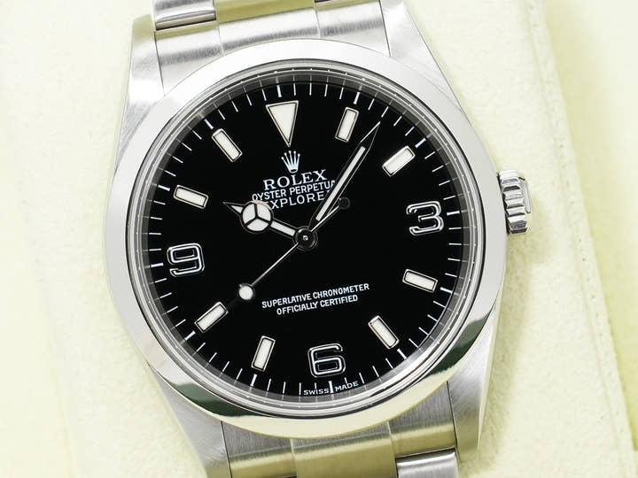 ロレックス エクスプローラーI Ref.114270 ステンレススチール ブラック文字盤 オイスターブレスレット 美中古 ozmkwvhx