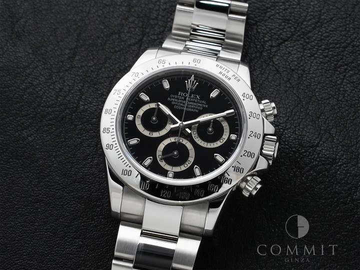 Rolex Daytona Ref. 116520 Stainless Steel Black Dial Excellent Used z237cinh