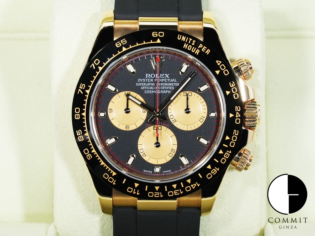 ロレックス デイトナ Ref.116518LN イエローゴールド ブラックxシャンパン文字盤 中古 w2nmnvyp