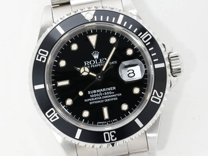 ロレックス サブマリーナー デイト Ref.16610 ステンレススチール ブラック文字盤 中古 wg7htpdq