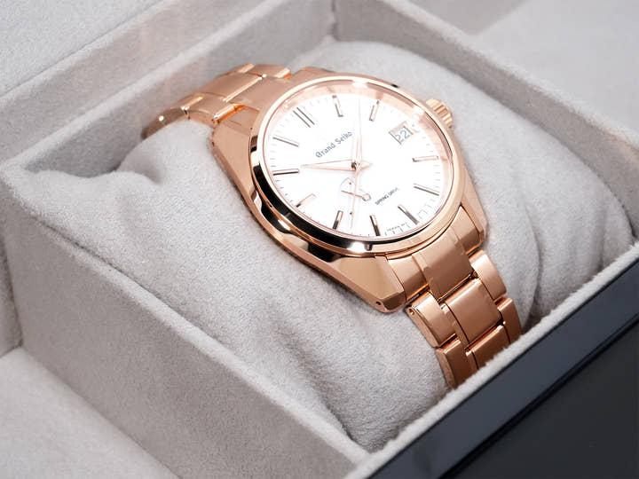 Grand Seiko 9R Spring Drive Ref. SBGA364 Pink Gold Silver Dial Unworn zhrbh3et