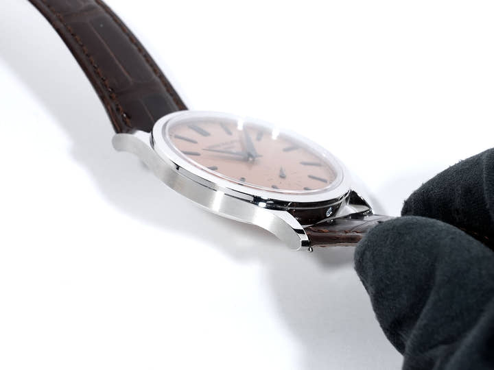 Patek Philippe Calatrava Ref. 6196P-001 Platinum, Rose Gold Gilded Opaline Dial, Beautiful Pre-owned Condition, kng24ru9