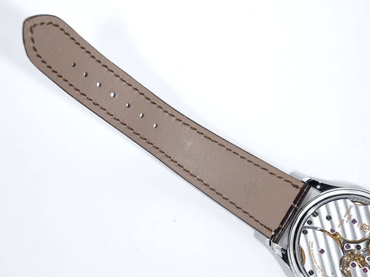 Patek Philippe Calatrava Ref. 6196P-001 Platinum, Rose Gold Gilded Opaline Dial, Beautiful Pre-owned Condition, kng24ru9