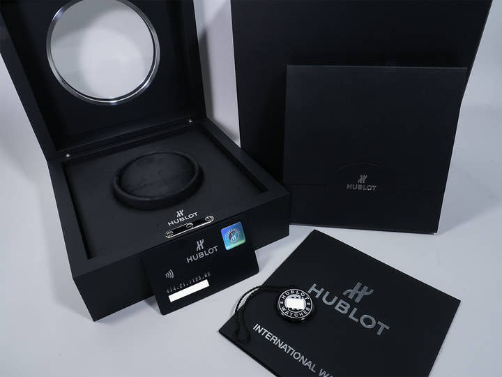 Hublot Big Bang MECA-10 Black Magic Ref. 414.CI.1123.RX Ceramic Skeleton Dial Pre-owned to4dj356
