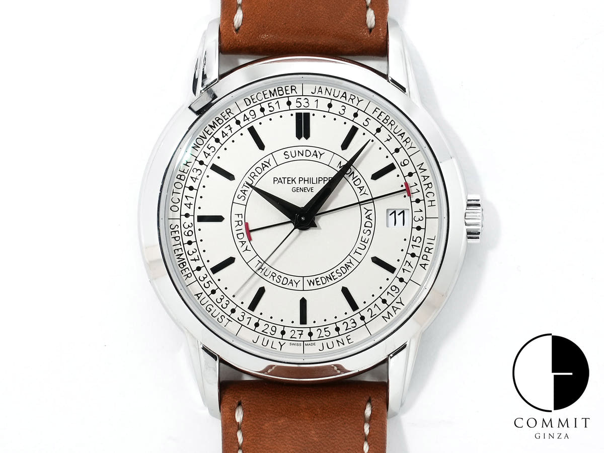 Patek Philippe Calatrava Weekly Calendar Ref. 5212A-001 Stainless Steel Silver Dial Pre-owned ti5zk68j