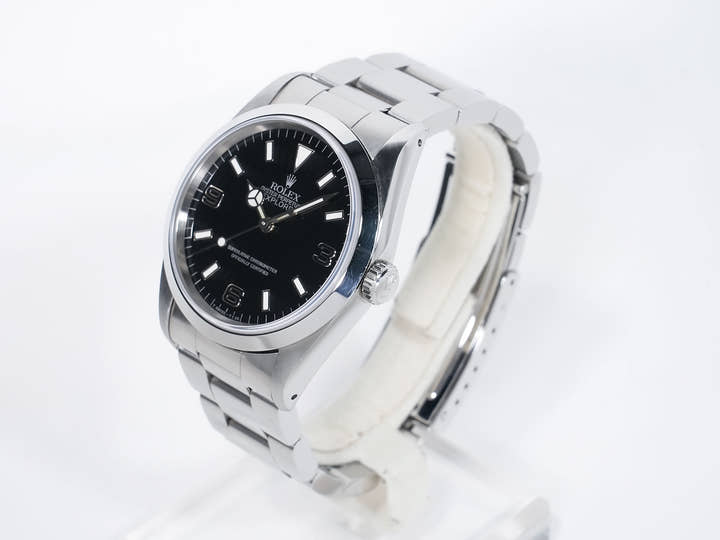 ロレックス エクスプローラーI Ref.14270 ステンレススチール ブラック文字盤 オイスターブレスレット 中古 ausxgkg7