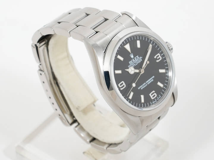 ロレックス エクスプローラーI Ref.14270 ステンレススチール ブラック文字盤 オイスターブレスレット 美中古 mssokhg3
