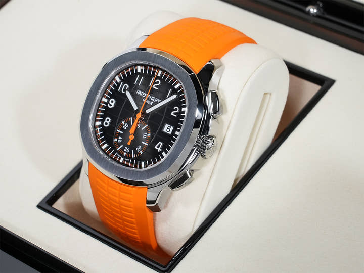 Patek Philippe Aquanaut Chronograph Ref. 5968A-001 Stainless Steel Black Dial Unworn k3akxfu7