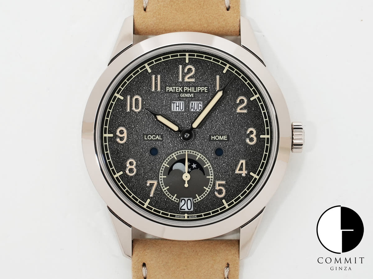 Patek Philippe Annual Calendar Travel Time Ref. 5326G-001 White Gold, Textured Anthracite Dial, Excellent Condition dfdjojsz