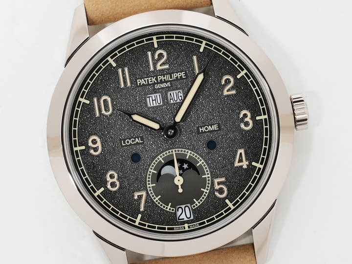 Patek Philippe Annual Calendar Travel Time Ref. 5326G-001 White Gold, Textured Anthracite Dial, Excellent Condition dfdjojsz