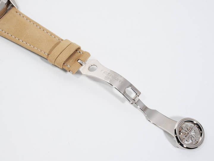 Patek Philippe Annual Calendar Travel Time Ref. 5326G-001 White Gold, Textured Anthracite Dial, Excellent Condition dfdjojsz