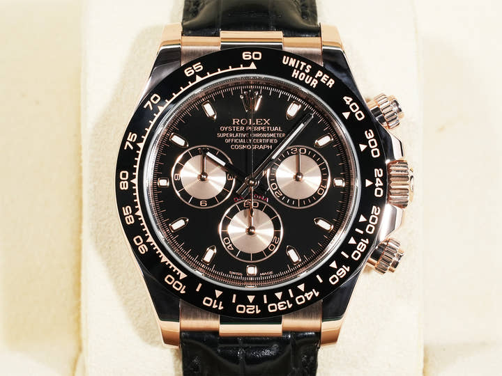 ロレックス デイトナ Ref.116515LN エバーローズゴールド ブラックxピンク文字盤 美中古 bchivxm7