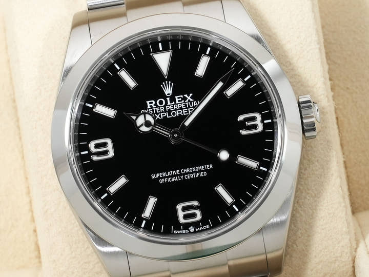 ロレックス エクスプローラー40 Ref.224270 ステンレススチール ブラック文字盤 オイスターブレスレット 美品 qep5n3gq