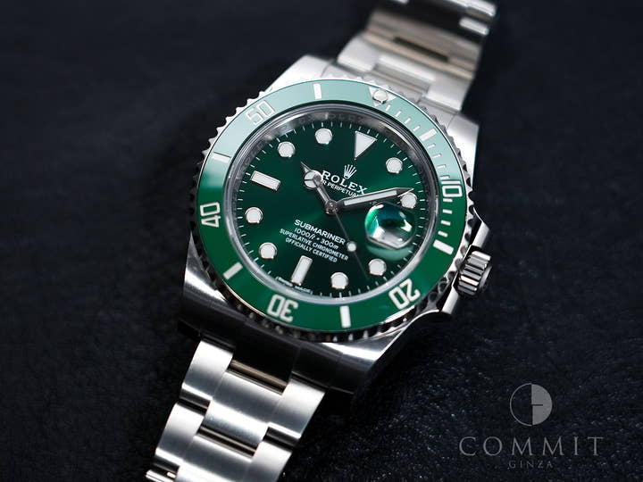 ロレックス サブマリーナー デイト Ref.116610LV ステンレススチール グリーン文字盤 美中古 8xs5uguo