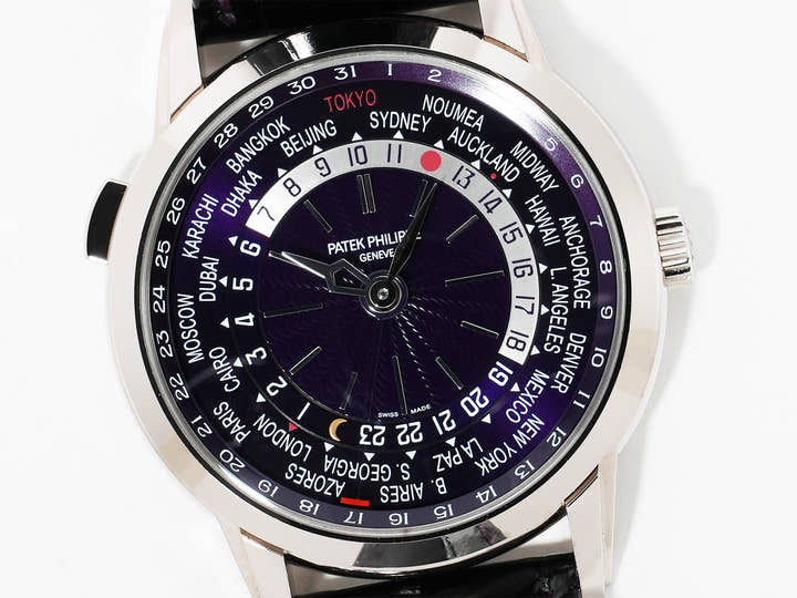 パテックフィリップ コンプリケーション ワールドタイム デイト Ref.5330G-010 ホワイトゴールド パープル文字盤 未使用 h5ys5qrt