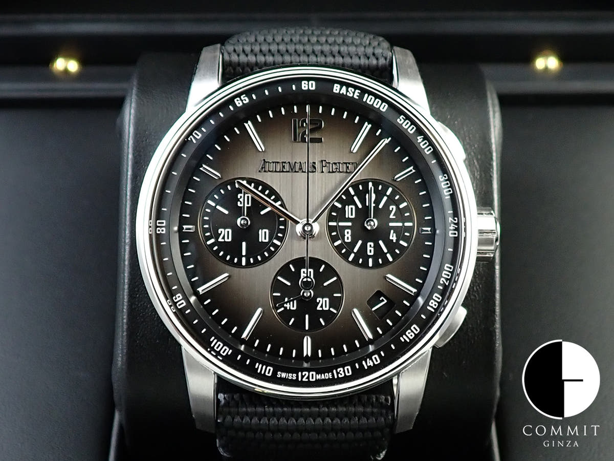 オーデマピゲ CODE 11.59 バイ オーデマ ピゲ クロノグラフ Ref.26393NB.OO.A002KB.01 ホワイトゴールド/セラミック スモークグレー文字盤