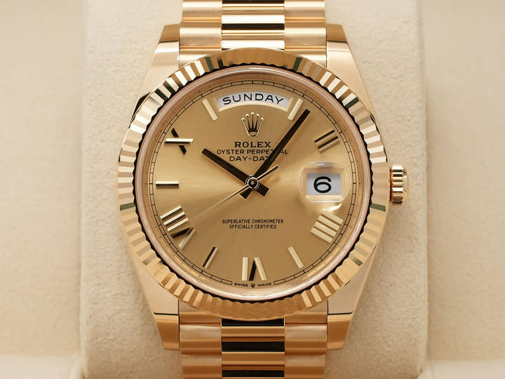 ロレックス デイデイト40 Ref.228238 イエローゴールド シャンパン文字盤