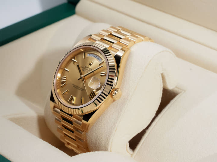 ロレックス デイデイト40 Ref.228238 イエローゴールド シャンパン文字盤