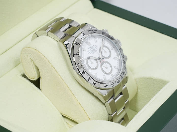 Rolex Daytona Ref. 116520 Stainless Steel White Dial Excellent Condition ewyqvgxj