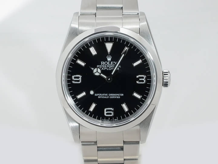 ロレックス エクスプローラーI Ref.14270 ステンレススチール ブラック文字盤 オイスターブレスレット 中古 i7nnktqh