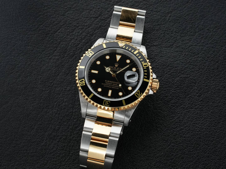 ロレックス サブマリーナー デイト Ref.16613LN ステンレススチール/イエローゴールド ブラック文字盤 中古 8jw9gofw