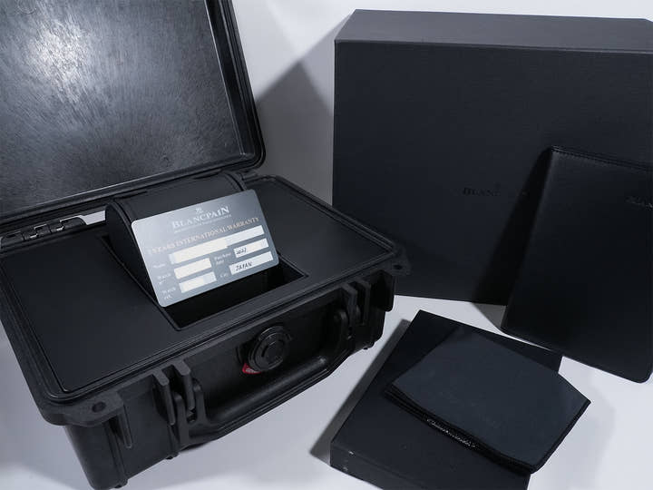 ブランパン フィフティ ファゾムス オートマティック Ref.5015-1130-52A ステンレススチール ブラック文字盤 美品 xpsyn8uu