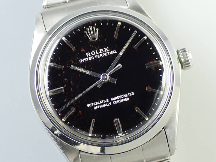 ロレックス オイスターパーペチュアル Ref.1002 ステンレススチール ブラック文字盤