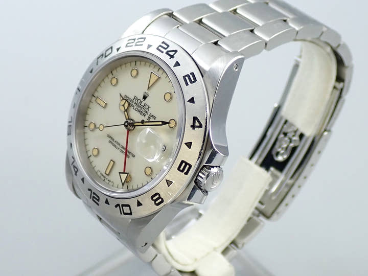 ロレックス エクスプローラーII Ref.16550 ステンレススチール ホワイト文字盤