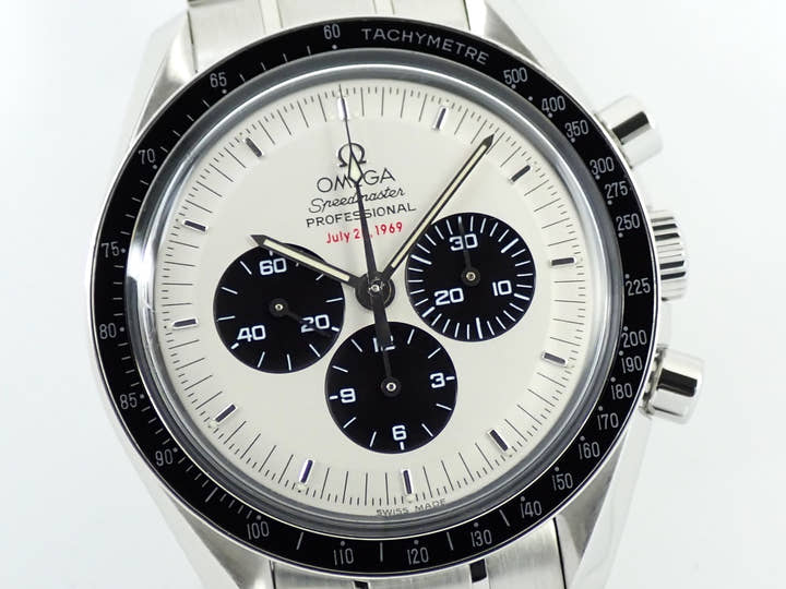 オメガ スピードマスター プロフェッショナル アポロ11号 35周年記念 Ref.3569.31.00 シルバー文字盤 美品 H7433W30