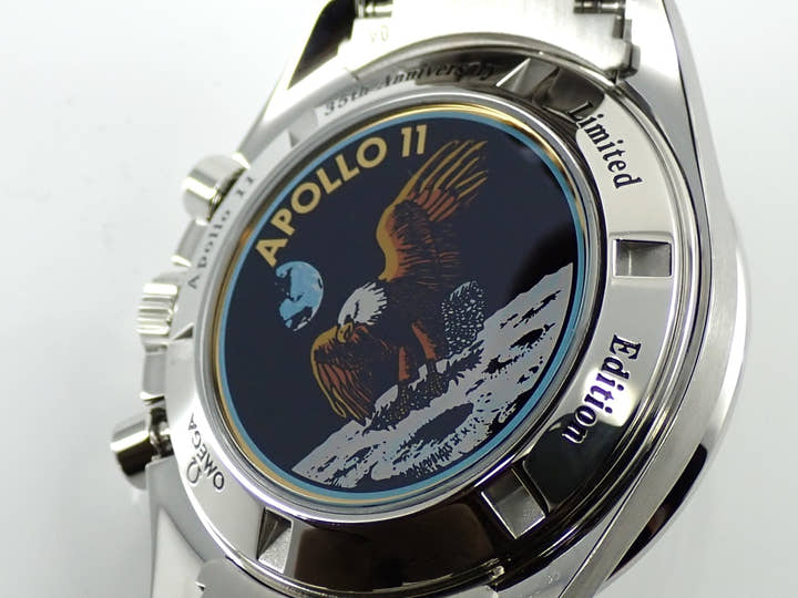 オメガ スピードマスター プロフェッショナル アポロ11号 35周年記念 Ref.3569.31.00 シルバー文字盤 美品 H7433W30