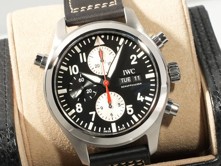 IWC パイロットウォッチ クロノグラフ Ref.IW371813 ステンレススチール ブラック文字盤 未使用 6C483746