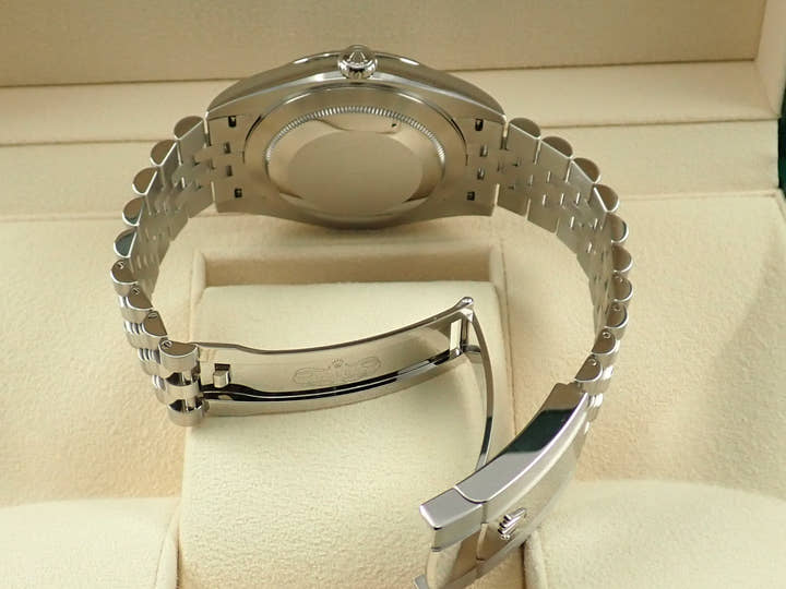 ロレックス デイトジャスト41 Ref.126334 ステンレススチール/ホワイトゴールド スレートローマン文字盤 ジュビリーブレスレット 極美品 L7071645