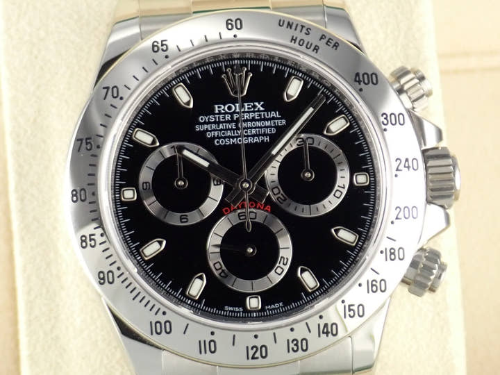 ロレックス デイトナ Ref.116520 ブラック文字盤 美品 daytona-558